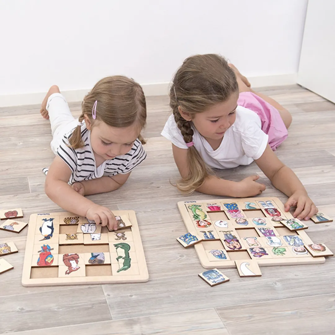 Beleduc Legpuzzel Mix & Match Dieren 24 Stuks - Multicolor