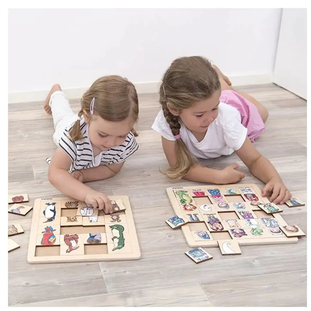 Beleduc Legpuzzel Mix & Match Dieren 24 Stuks - Multicolor