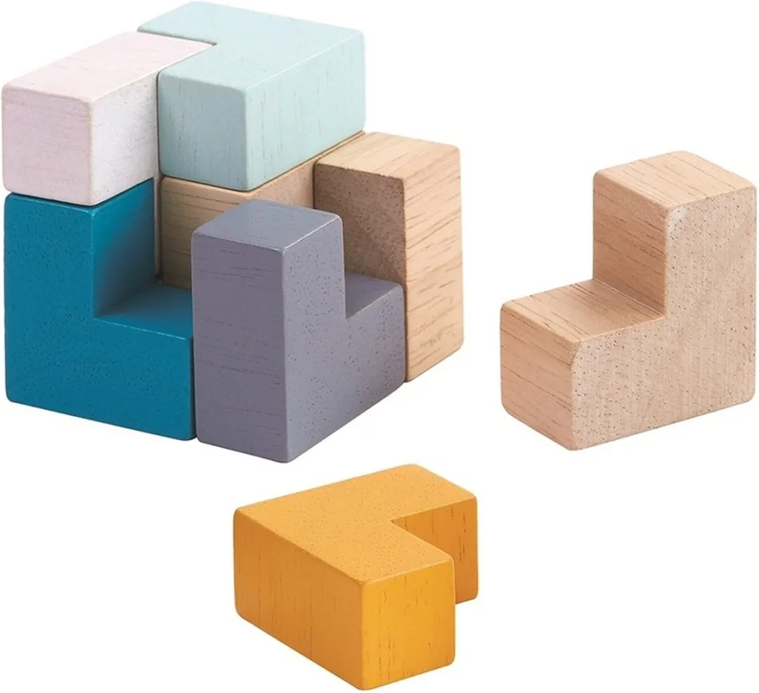 Plantoys 3D Puzzelkubus 4134 - Meerkleurig - afbeelding 2 van 3