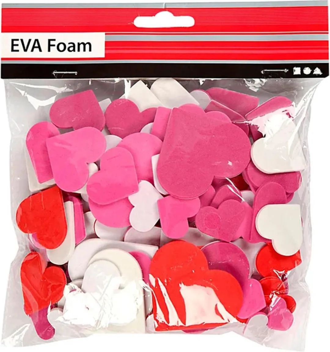 Creativ Company EVA Foam Harten 20-45mm - 200 Stuks