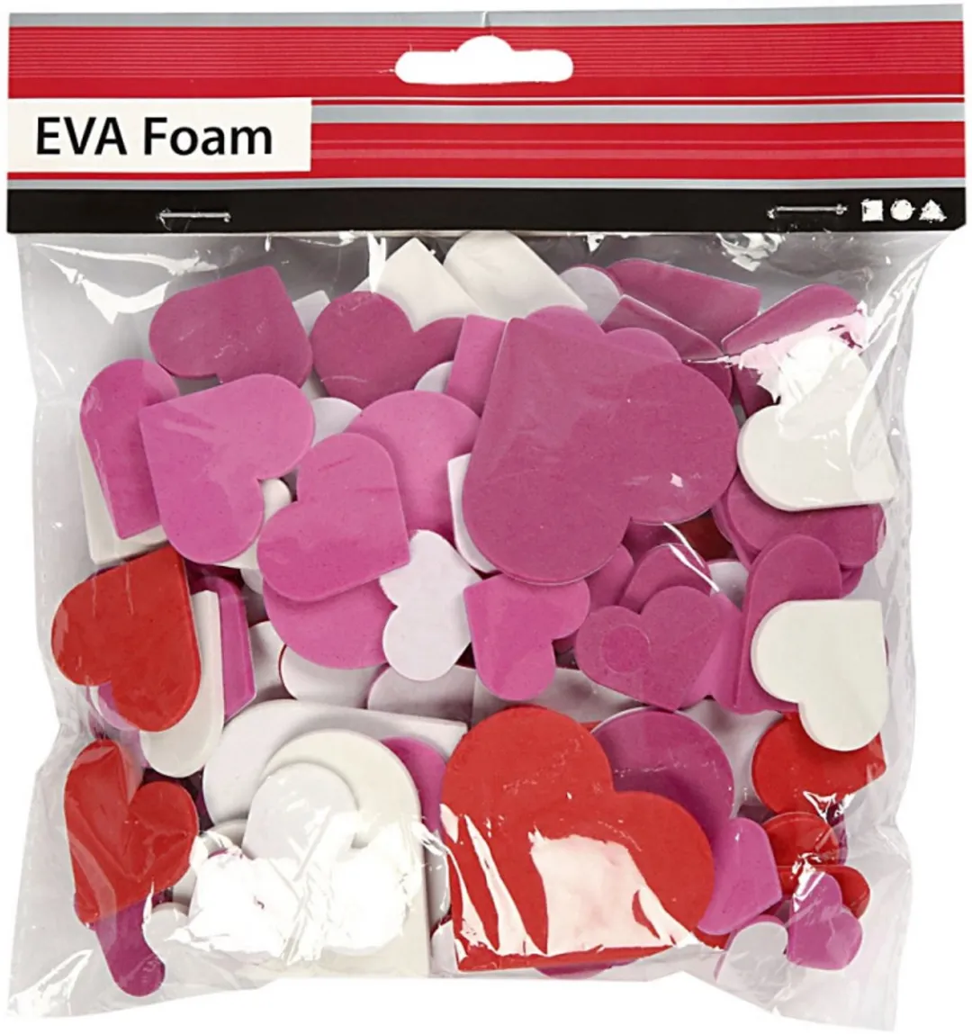 Creativ Company EVA Foam Harten 20-45mm - 200 Stuks