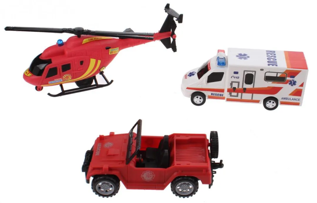 Jonotoys Brandweerset City Keepers 7-delig - Rood