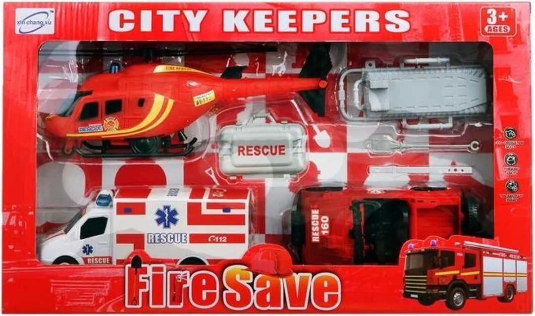 Jonotoys Brandweerset City Keepers 7-delig