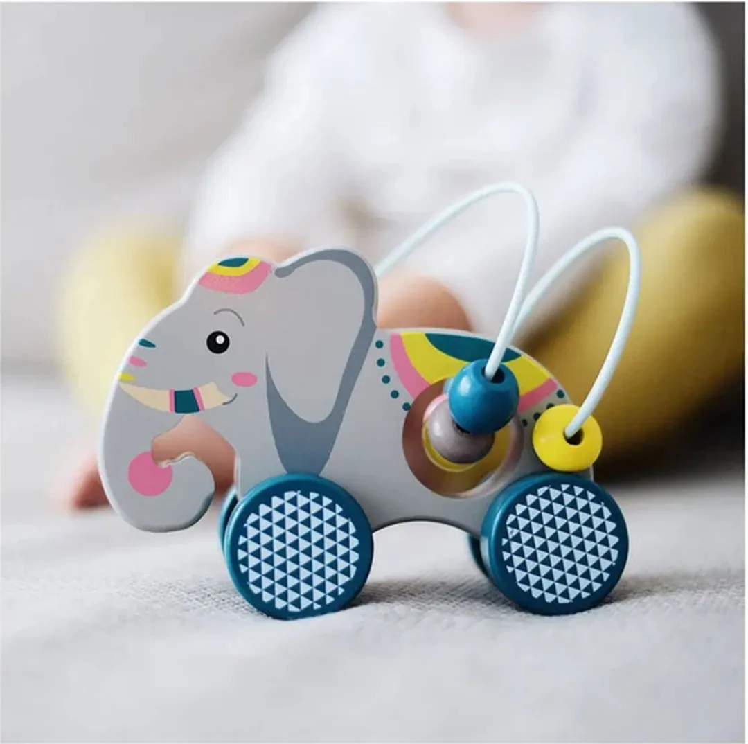 Small Foot Houten Duwfiguur Olifant - Motoriekspiraal