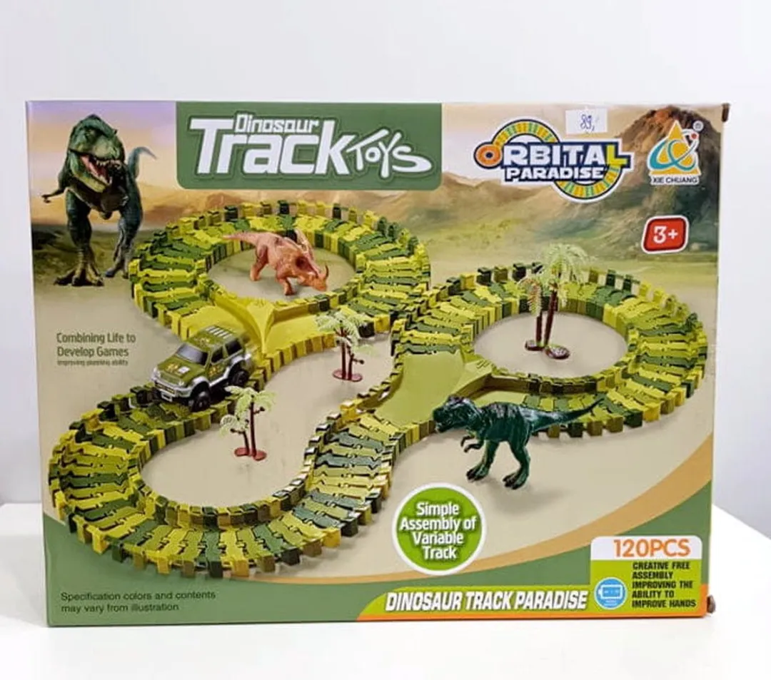 Paradiso Toys Dinosaurus Track Autobaan