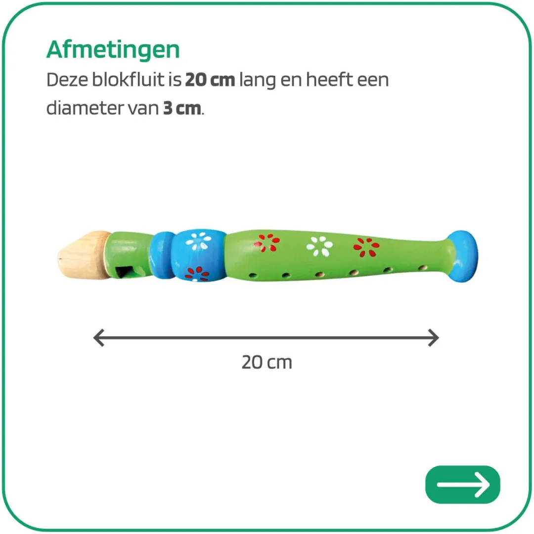 Jobber Toys Blokfluit Mondharmonica Set - Houten Instrumenten