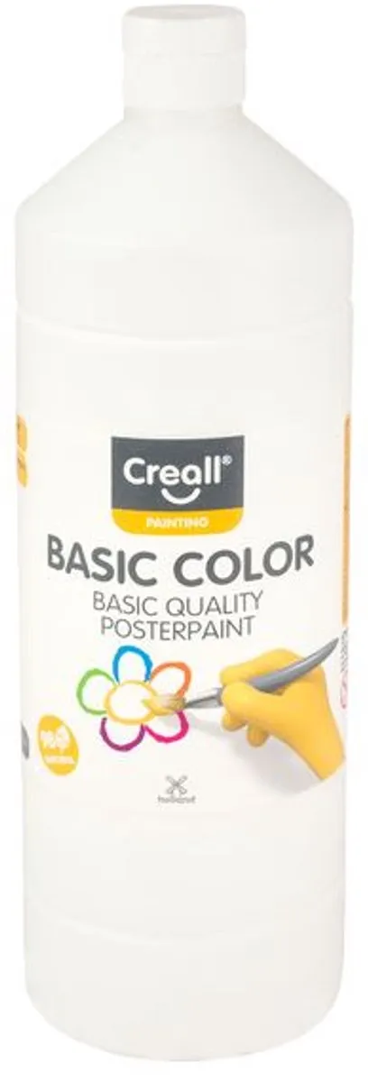 Creall Basic Plakkaatverf Wit 1000ml - 6 Stuks