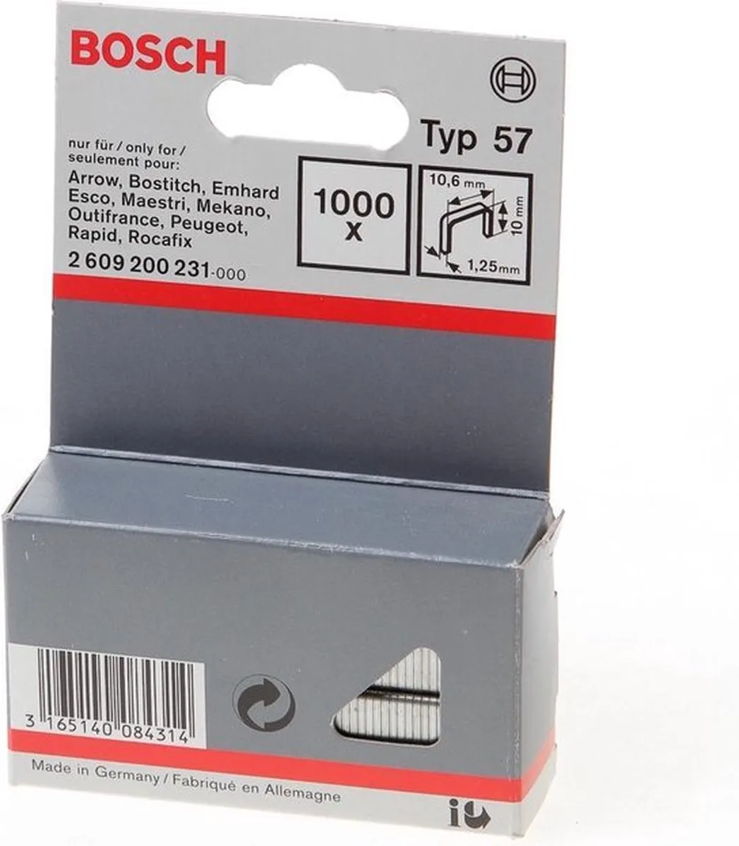 Bosch Professional Niet-met-platte-draad 10mm Type 57 - 1000 Stuks - afbeelding 6 van 6