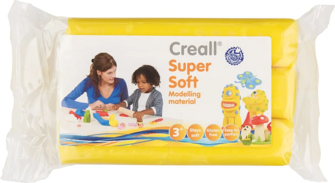 Creall Boetseerklei Supersoft Geel 500g