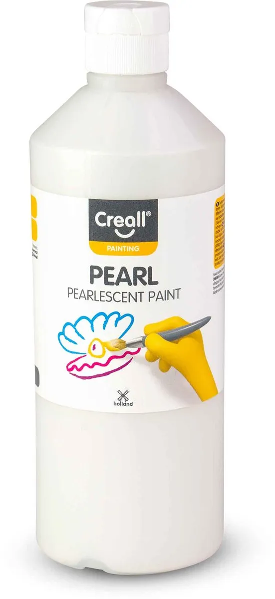 Creall Parelmoerverf Wit 500ml