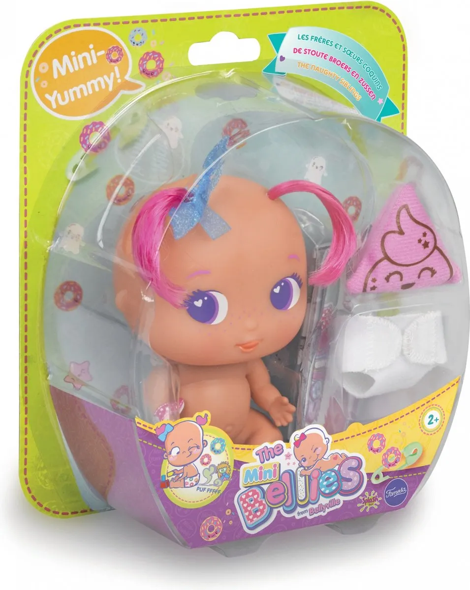 Splash Toys Mini-babypop The Bellies Pinky 17 Mm Meisjes Roze