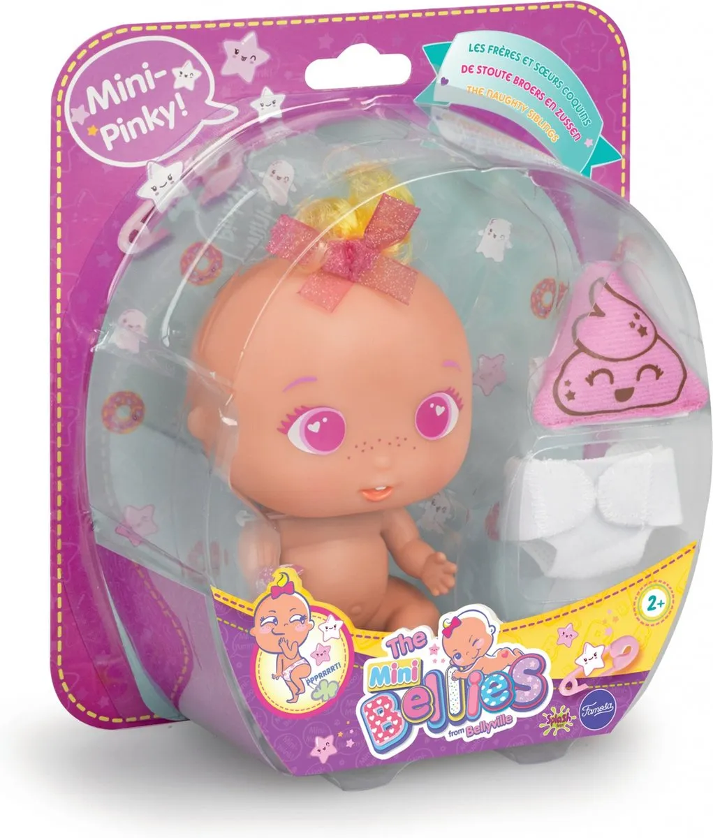Splash Toys Mini-babypop The Bellies Pinky 17 Mm Meisjes Roze