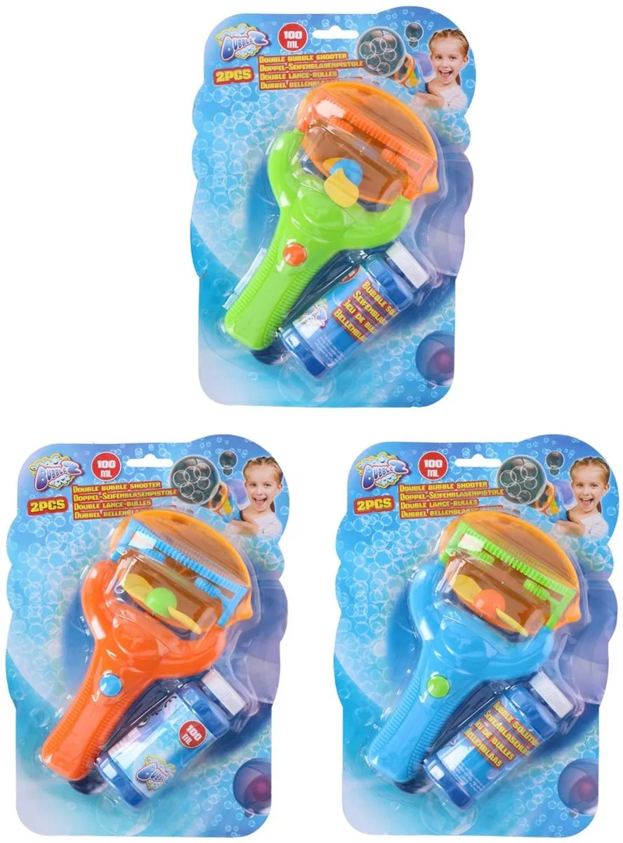 Eddy Toys Bellenblaaspistool 118ml - Meerkleurig