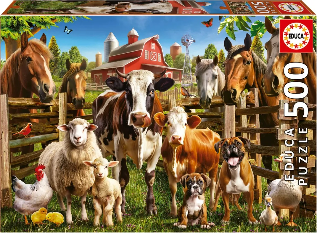 Educa Boerderij Puzzel 500 Stuks Multicolor