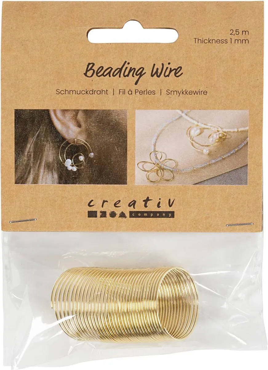 Creativ Company Sieradendraad 1mm Goud