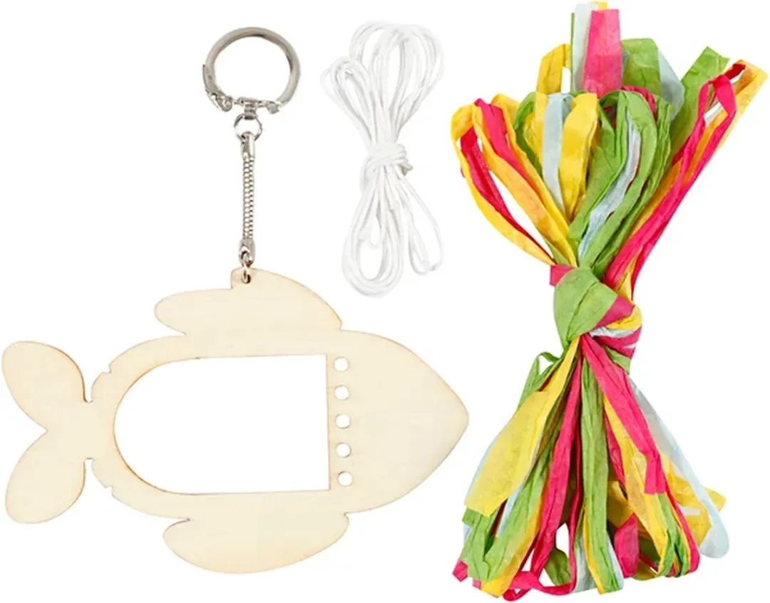 Creativ Company Mini Creative Kit Vis Sleutelhanger - Multicolor