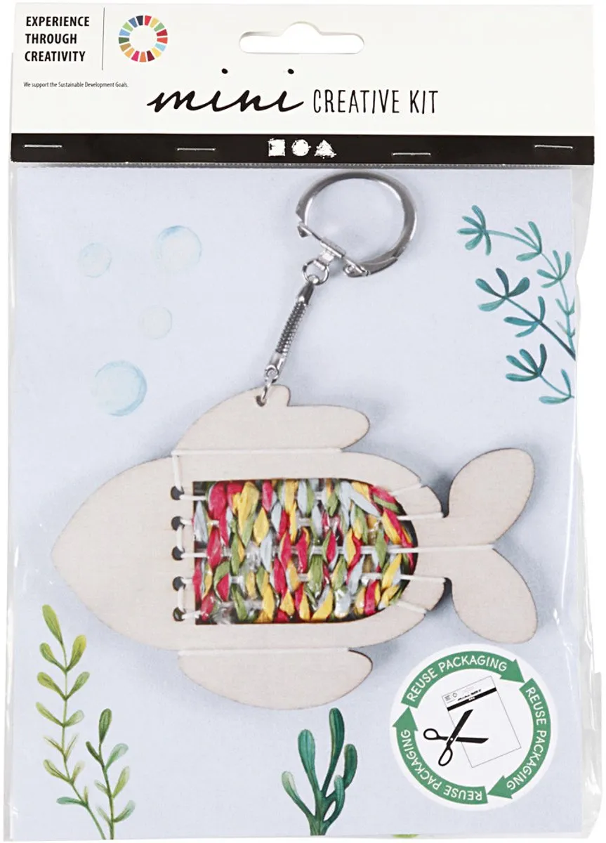 Creativ Company Mini Creative Kit Vis Sleutelhanger - Multicolor