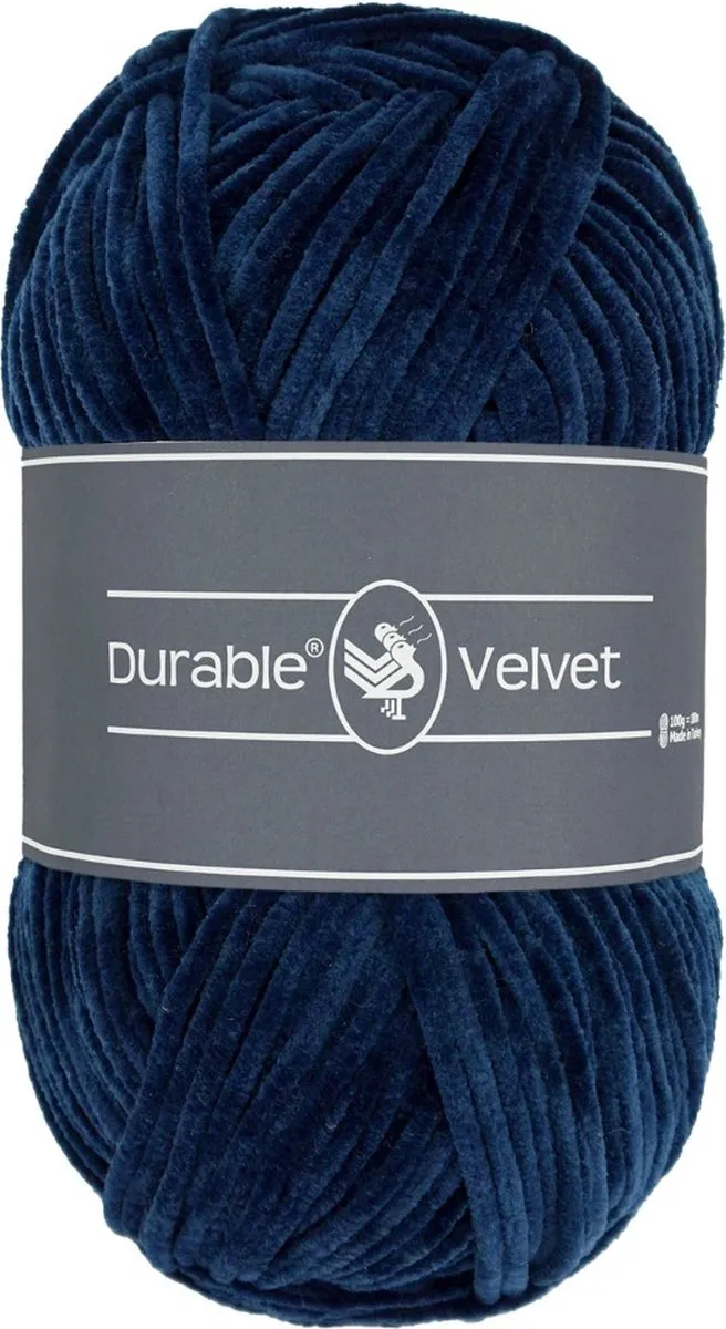 Durable Velvet Chenille Garen 321 Navy