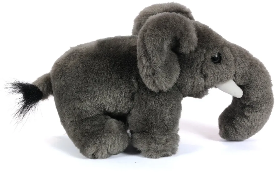 PIA Soft Toys Pluche Olifant - 27 cm - Grijs
