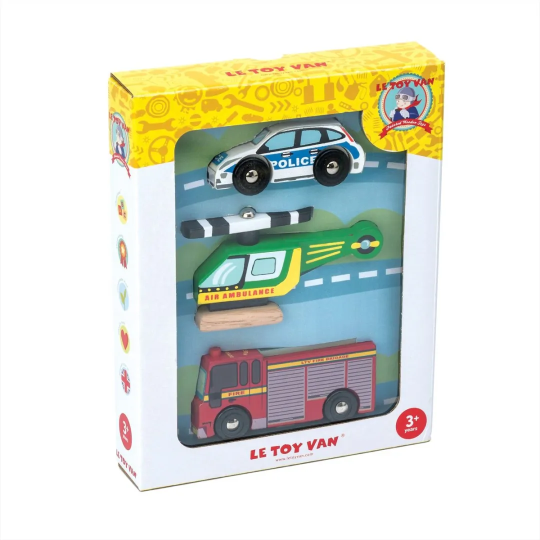 Le Toy Van LTV TV465 Noodvoertuigenset - Multikleur