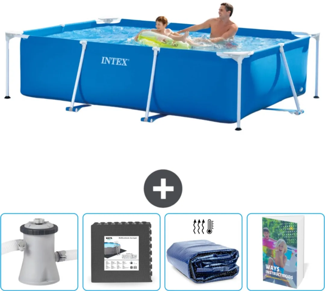 Intex Rechthoekig Frame Zwembad 260x160cm