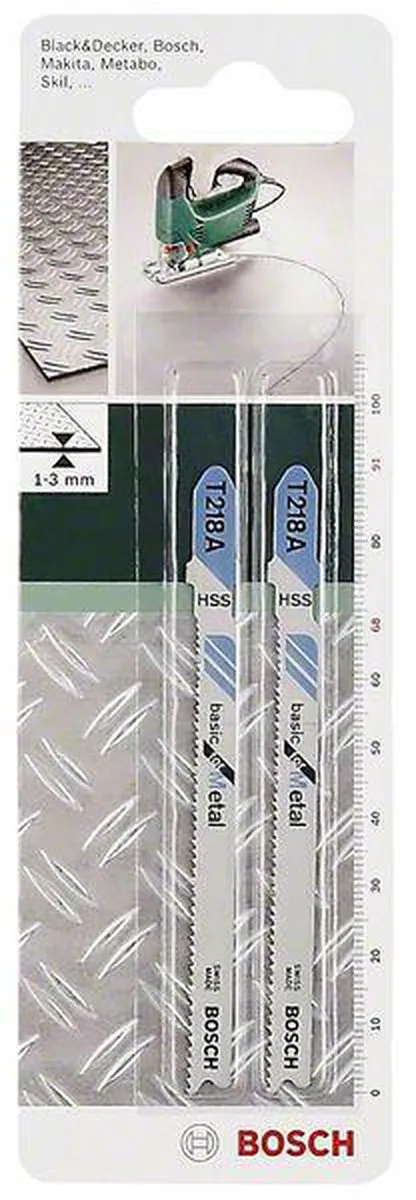 Bosch T 218 A HSS Decoupeerzaagbladen - 2 Stuks