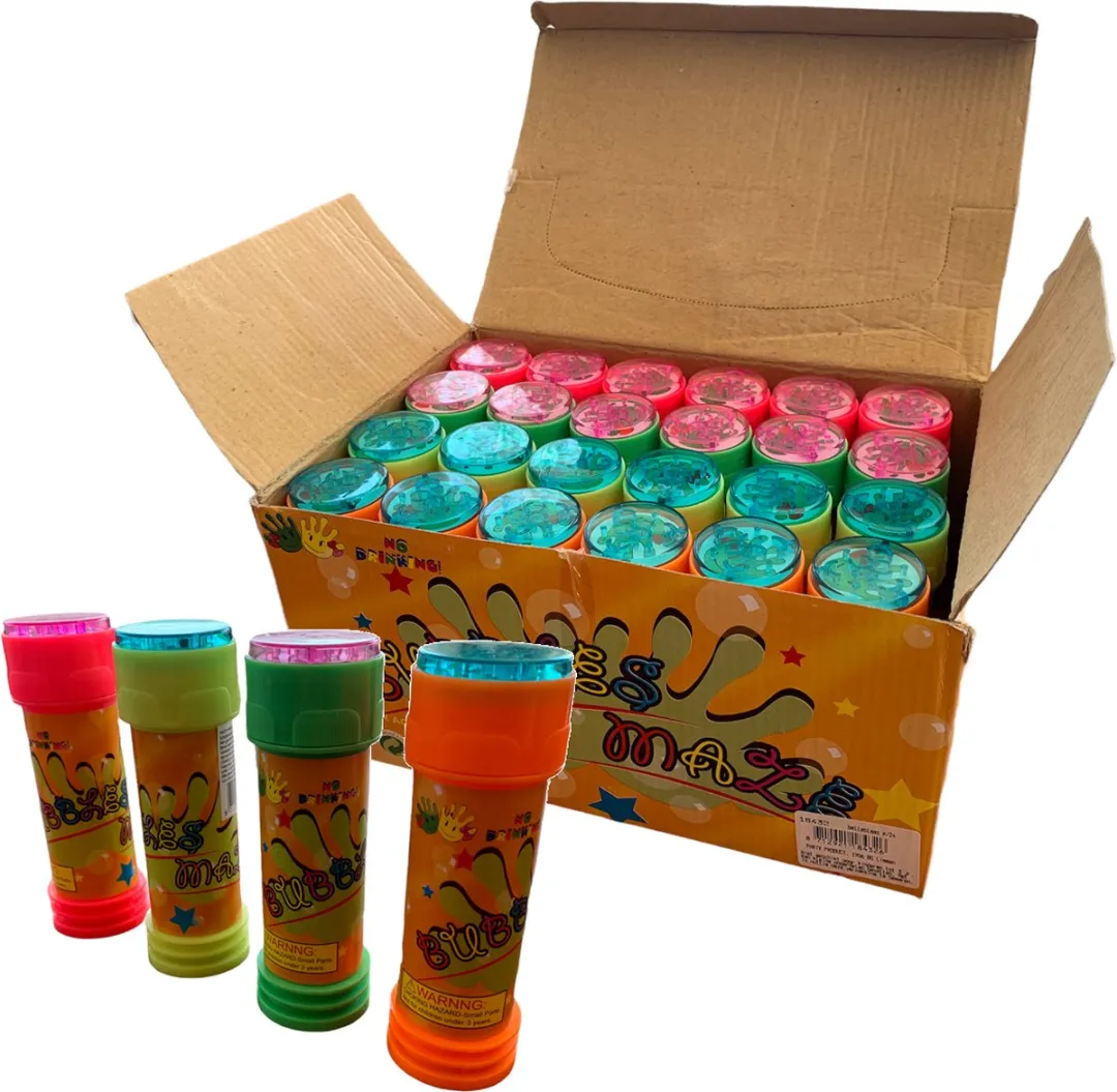Johntoy Kinder Bellenblaas 50ml - 50 Stuks - Multicolor