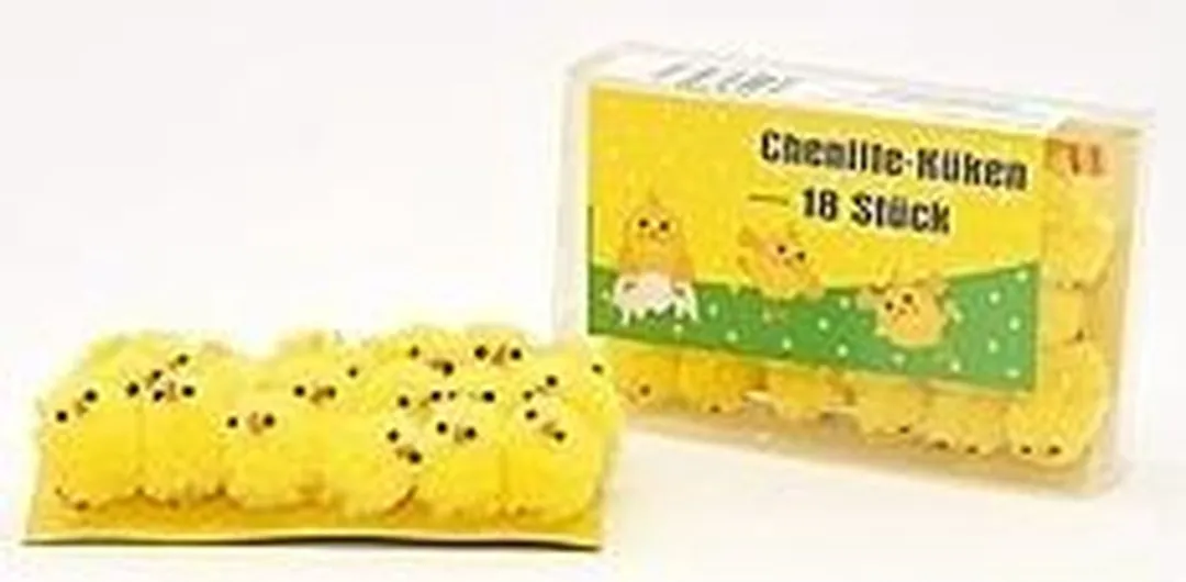 Decoris Pluche Kip & 18x Mini Kuikentjes - 19 Stuks - Multi
