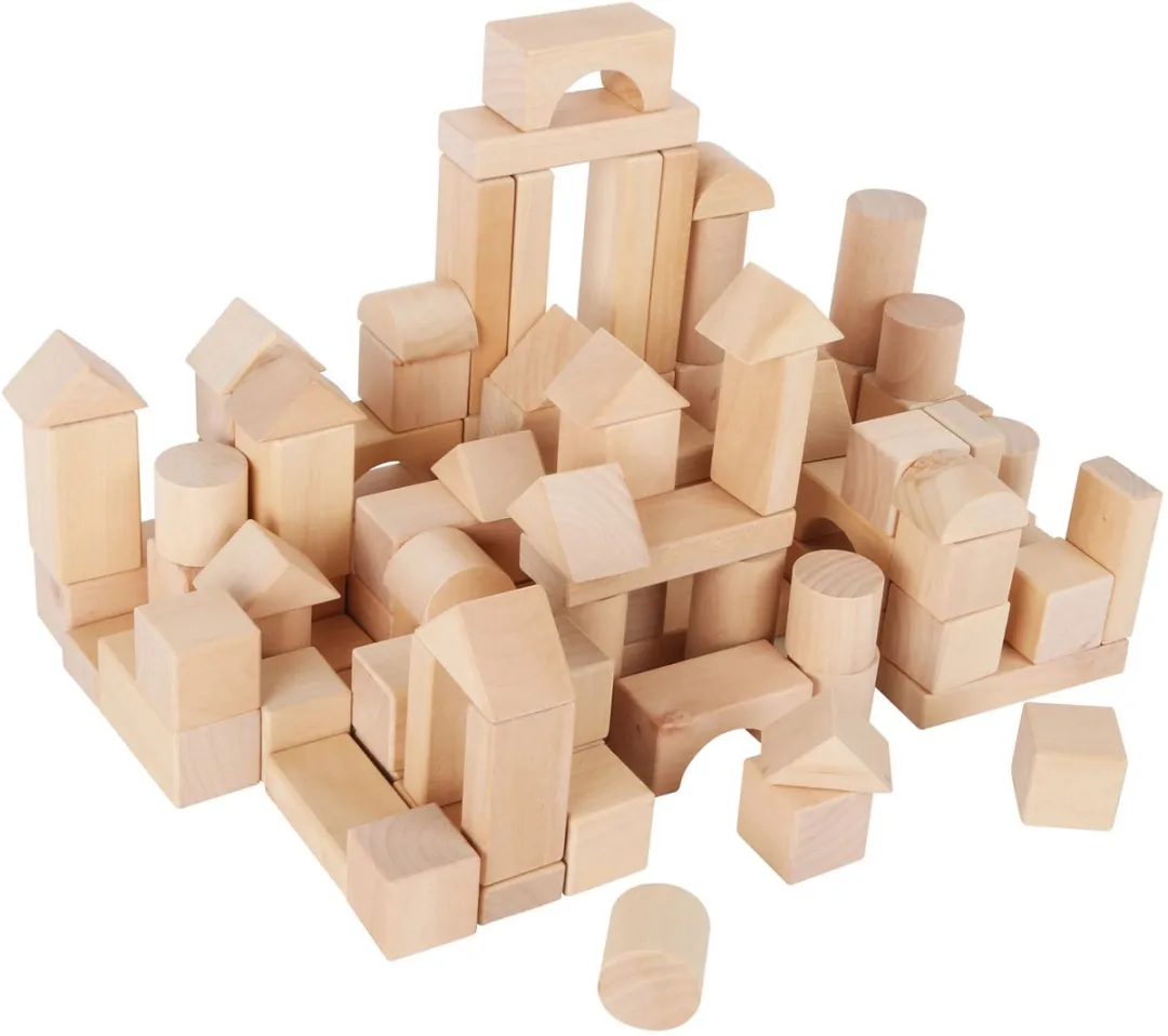 Small Foot Houten Bouwblokken Natuurlijk - 100 Stuks