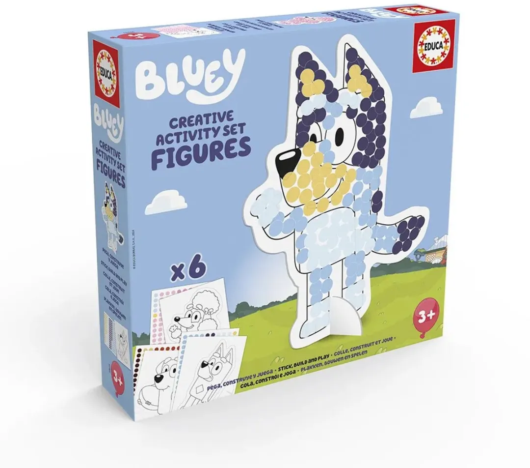 Educa 3D Bluey Creatieve Activiteitenset - 6 Panelen + 100+ Stickers - Multicolor