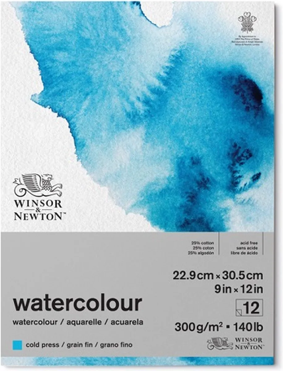 Winsor & Newton Classic Aquarelpapier Grain fin Blok 23x31cm
