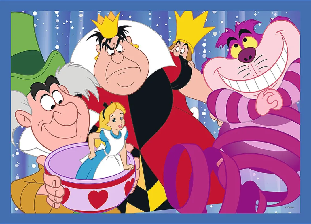Trefl 4in1M Disney 100 Puzzel - 1000 Stuks - Multicolor