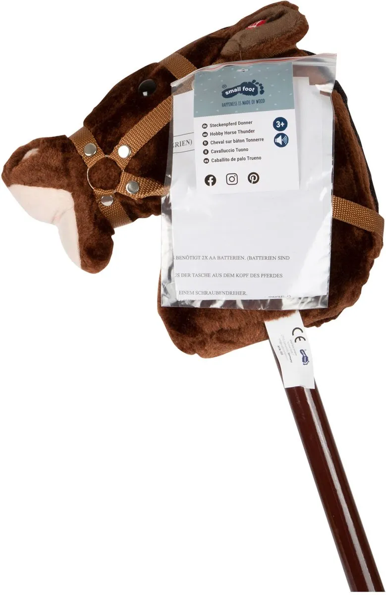 Small Foot Stokpaard Thunder 88cm - Bruin