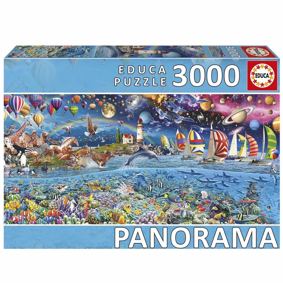 Educa Levens Panorama Puzzel 3000 Stuks - Multicolor