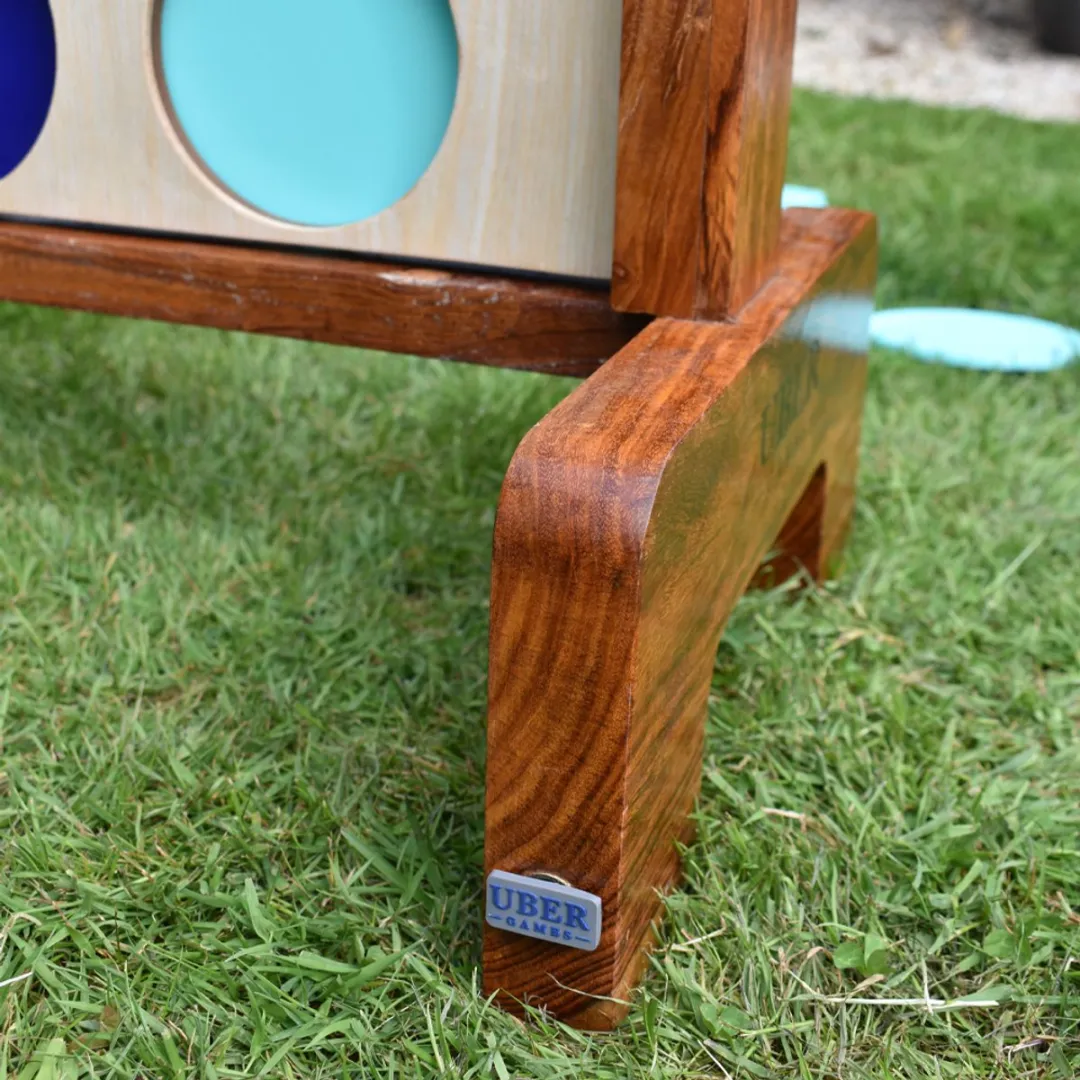 Ubergames XL Vier-op-een-Rij Luxe Hardhout 83x63cm