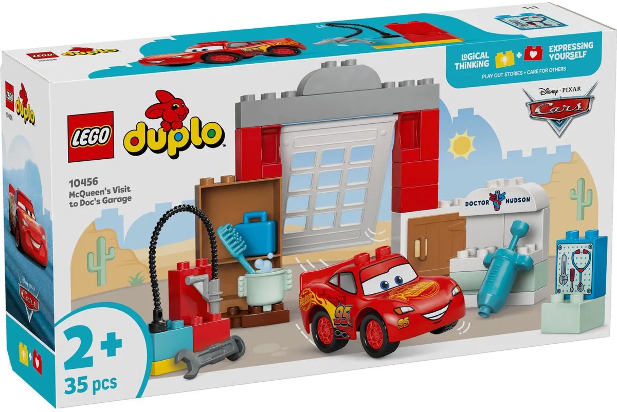 LEGO DUPLO Disney Pixar Cars McQueen Bezoek aan Docs Garage 10456 - 35 Stukken - Multicolor