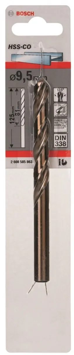 Bosch Metaalboren HSS-Co 9,5mm x 81mm - 1 Stuk - MPN 2608585863