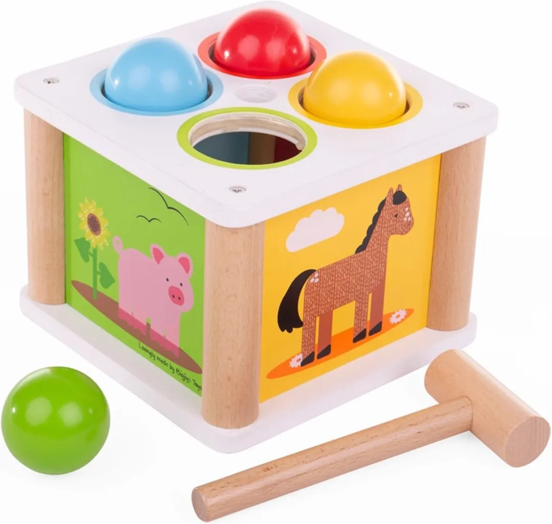 BIGJIGS Houten Tik op de Bal
