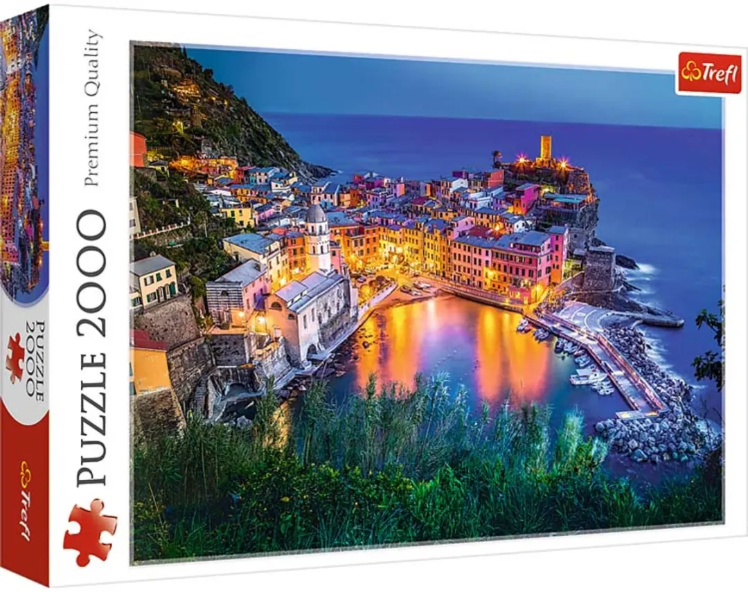 Trefl Puzzel 2000 Stuks Vernazza bij Schemering - Multicolor