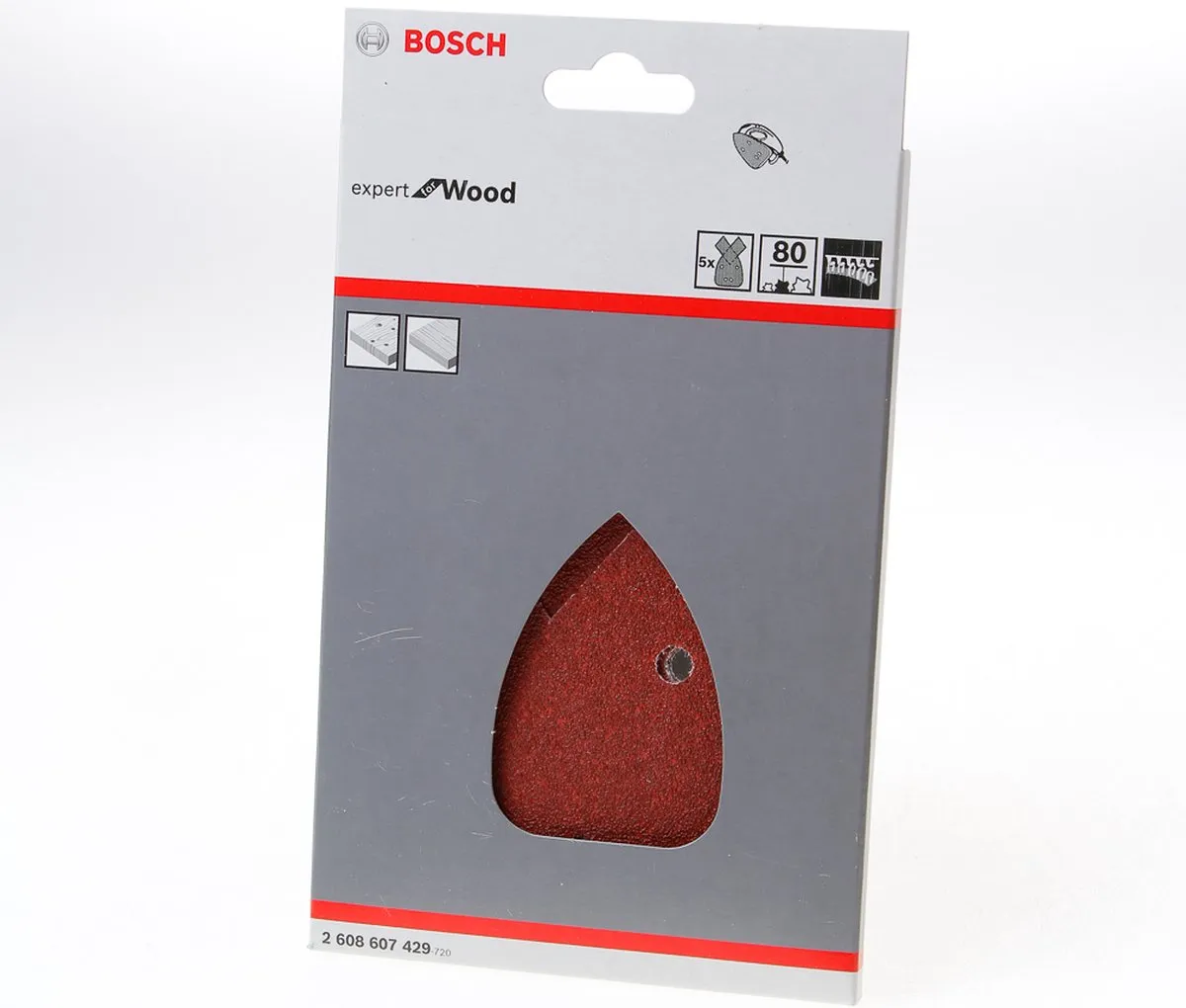 Bosch 5-delige Schuurbladenset 80