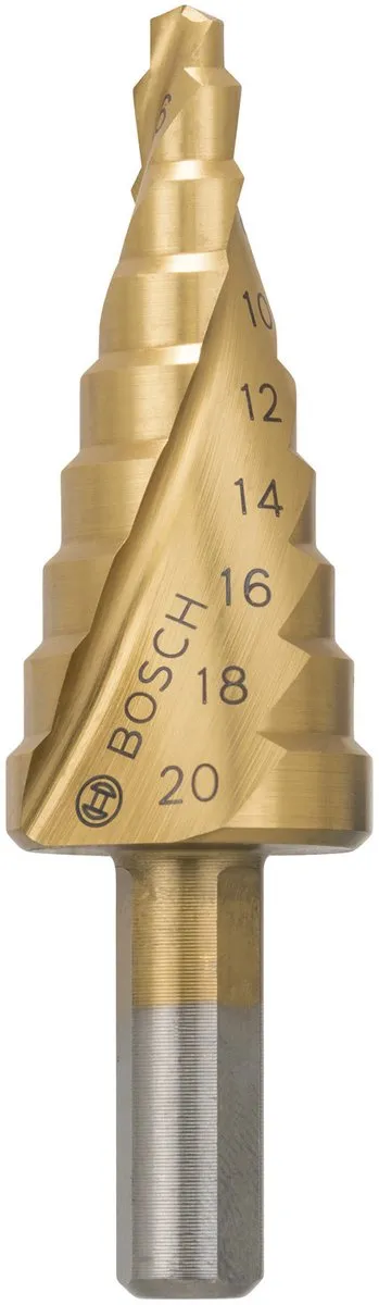 Bosch Trappenboor HSS-TiN 4-delig