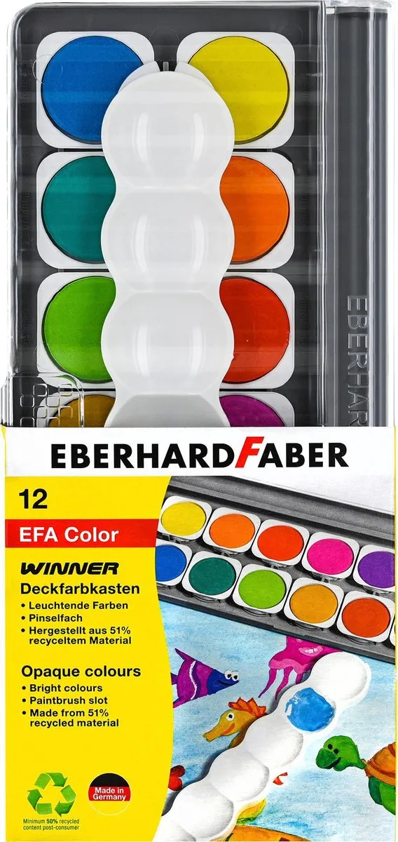 Eberhard Faber Winner Verfdoos 12 Kleuren EF-578312
