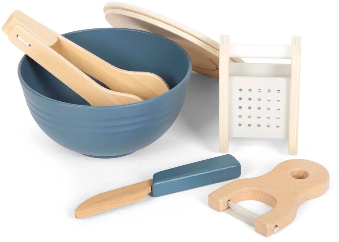 Small Foot Houten Speelset Salade - 11-delig - Multicolor