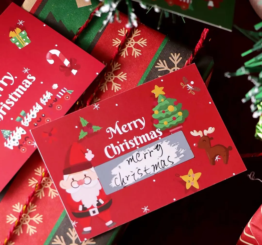 RedParrot Kerst Kraskaart Set - 10 Stuks