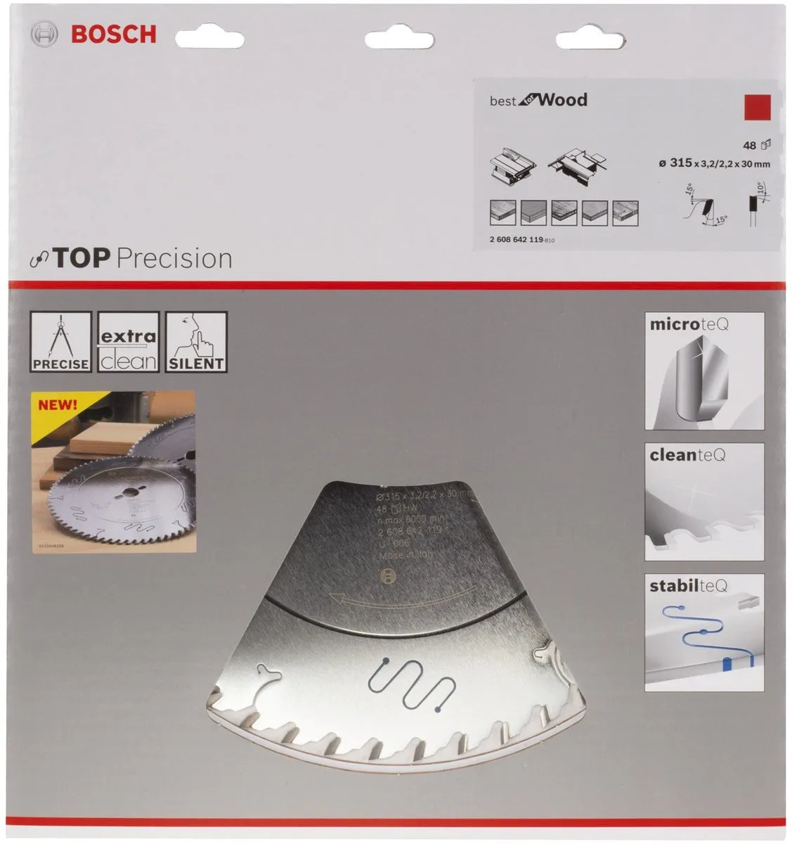 Bosch Professional Cirkelzaagblad Top Precision 315mm - 48 Tanden