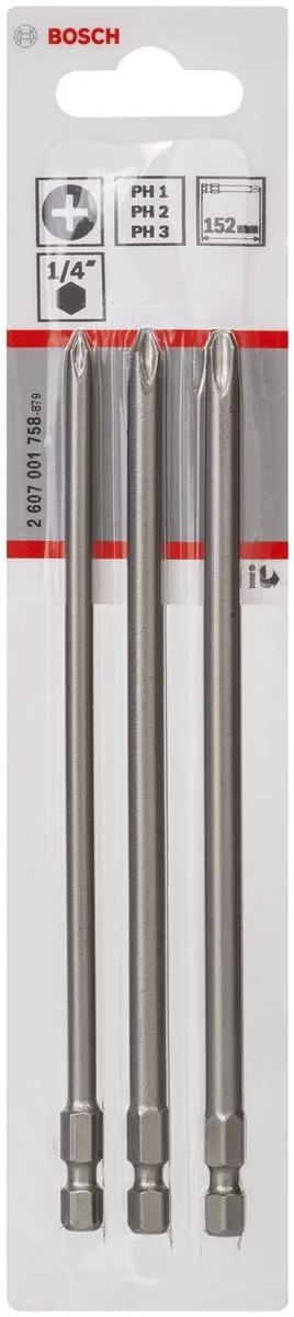 Bosch Bitset XH-TORS/PH1.PH2.PH3 2607001758 - 3-delig