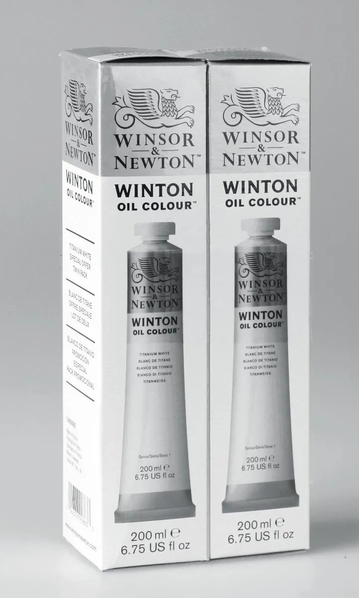 Winsor & Newton Winton Titanium White 200ml Duo Pack