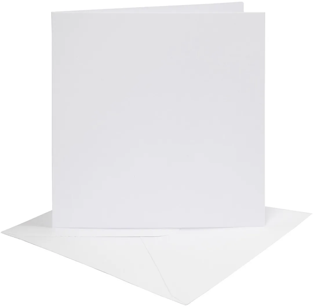 Creativ Company Kaarten & Enveloppen 15x15cm Wit