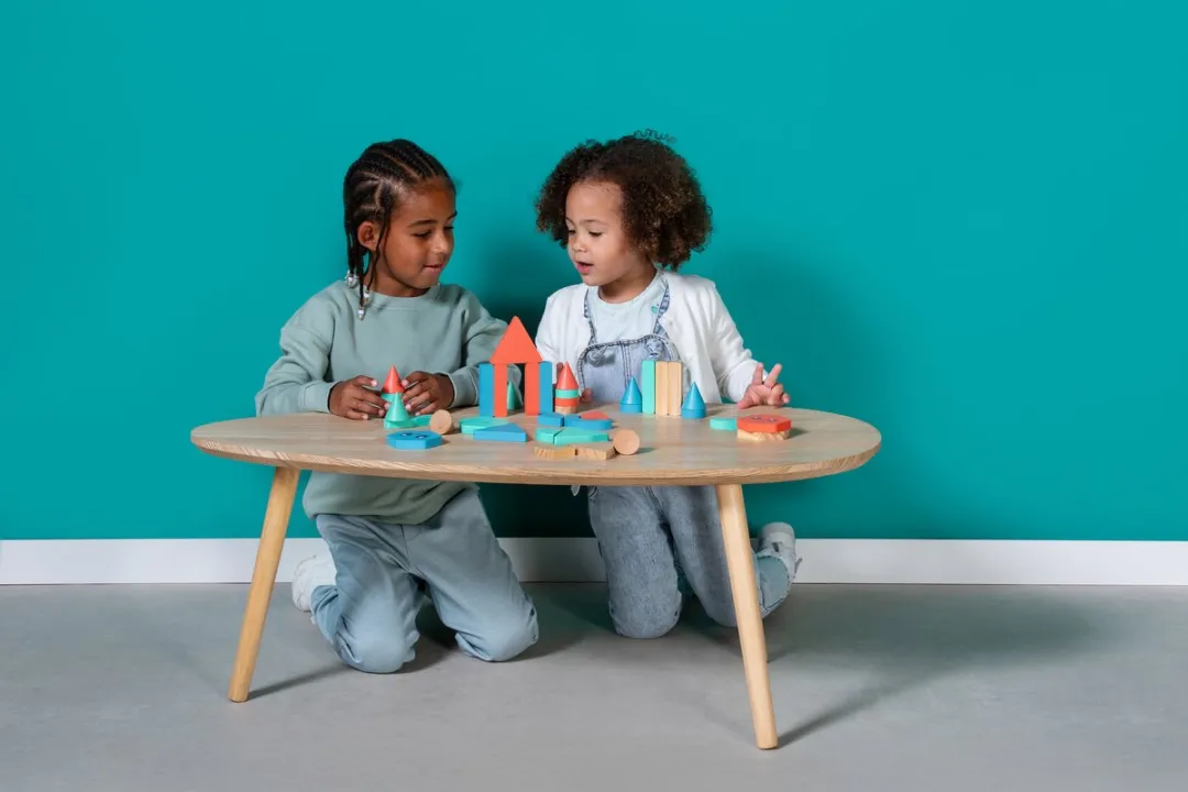 BS Toys GA521 Houten Bouwblokken - 38 Stuks - Beige