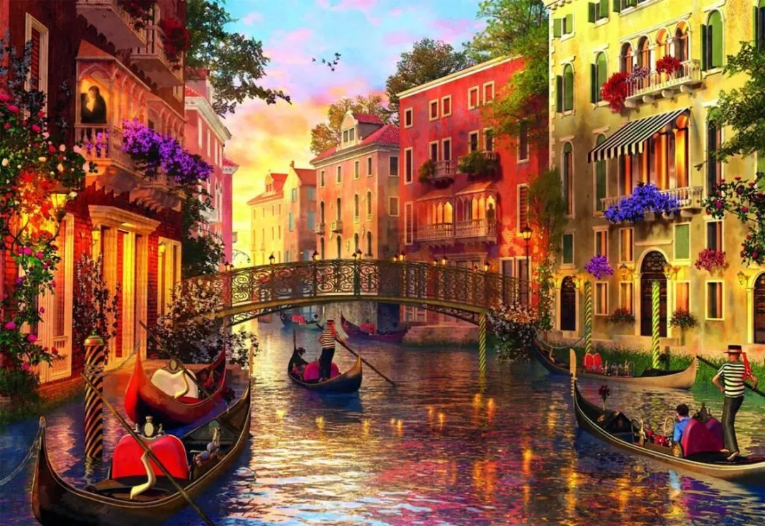 Educa Sunset in Venice Puzzle 1500 Stuks - Meerkleurig